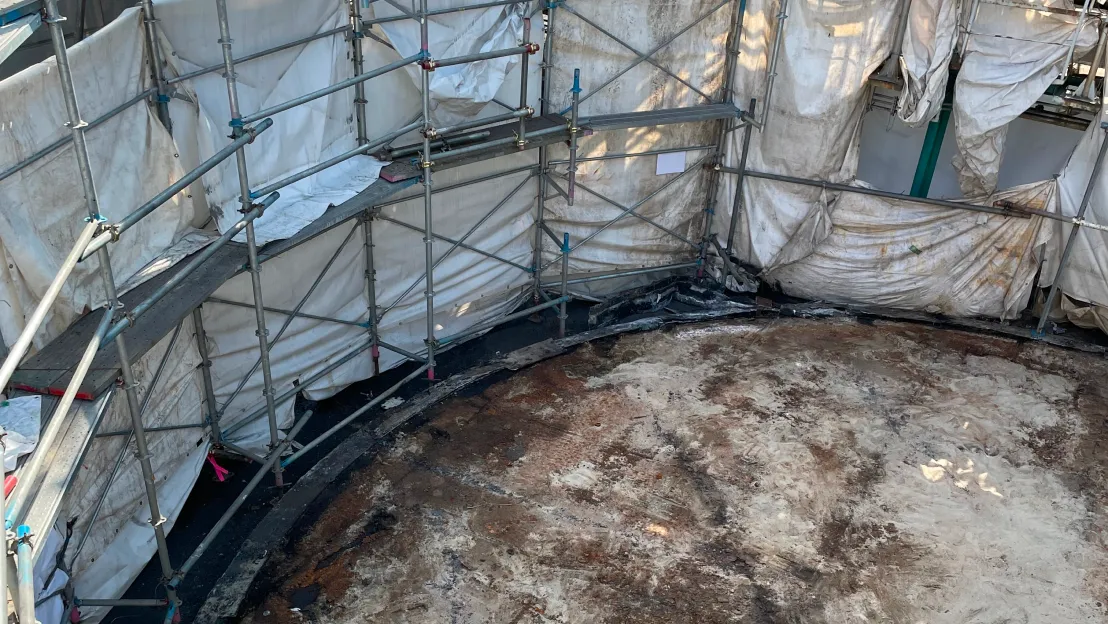 大型タンク撤去作業