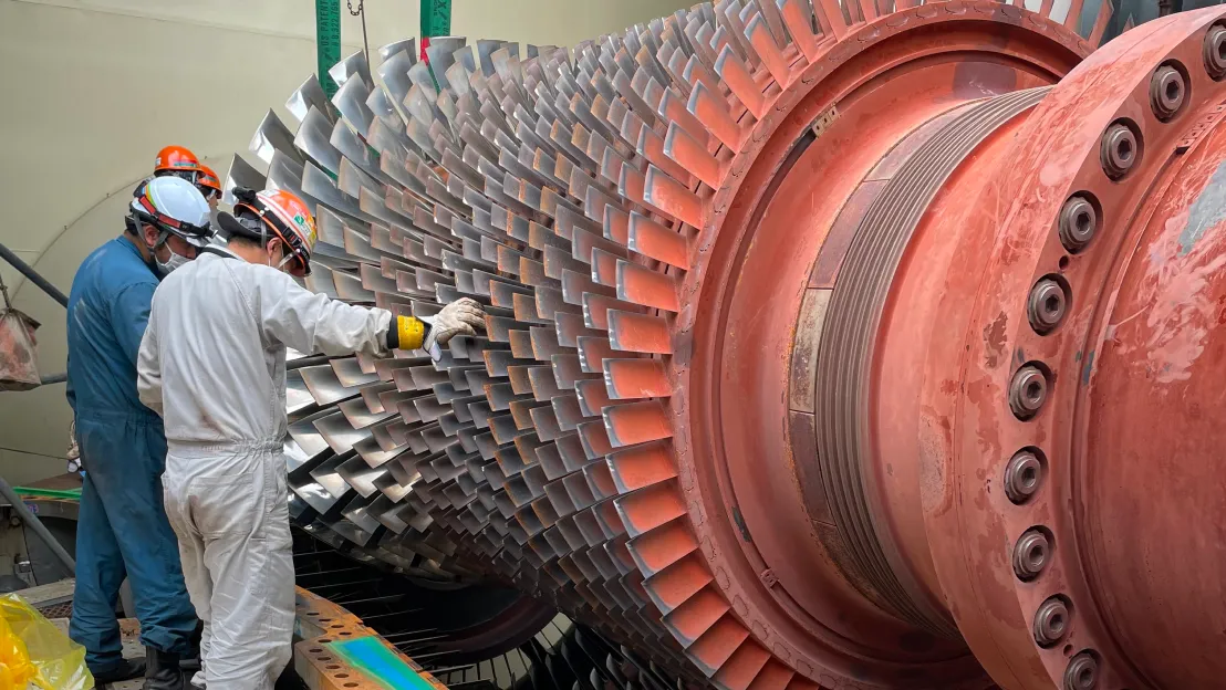 発電所内タービンオーバーホールメンテナンス